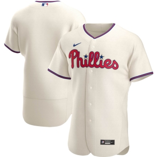 Men's Philadelphia Phillies Nike Cream Alternate 2020 Authentic Team Jersey