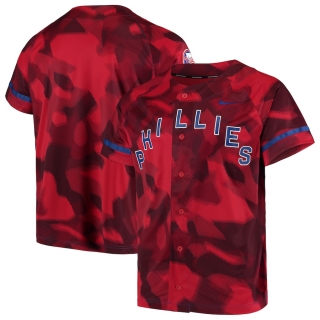 Men's Philadelphia Phillies Nike Red Camo Jersey