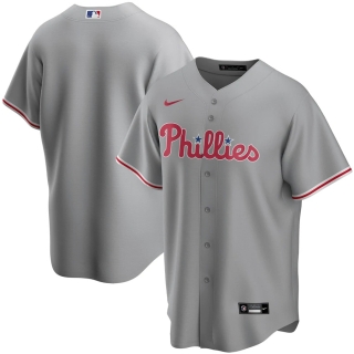 Men's Philadelphia Phillies Nike Gray Road 2020 Replica Team Jersey