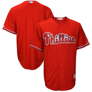 Men's Philadelphia Phillies Majestic Fashion Scarlet Big & Tall Cool Base Replica Team Jersey