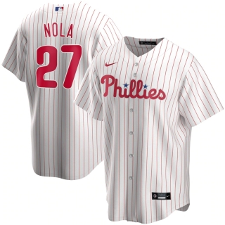 Men's Philadelphia Phillies Aaron Nola Nike White Home 2020 Replica Player Jersey