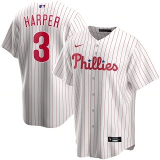 Men's Philadelphia Phillies Bryce Harper Nike White Home 2020 Replica Player Jersey