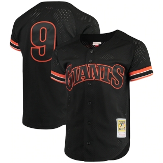 Men's San Francisco Giants Matt Williams Mitchell & Ness Black Fashion Cooperstown Collection Mesh Batting Practice Jersey