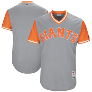 Men's San Francisco Giants Majestic Gray 2017 Players Weekend Authentic Team Jersey