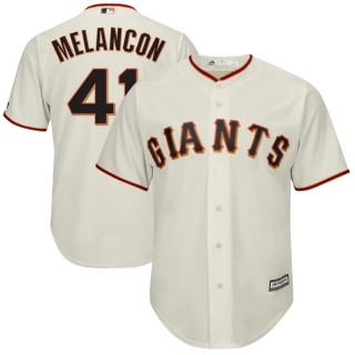 Men's San Francisco Giants Mark Melancon Majestic Cream Cool Base Alternate Player Jersey