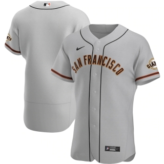 Men's San Francisco Giants Nike Gray Road 2020 Authentic Team Jersey
