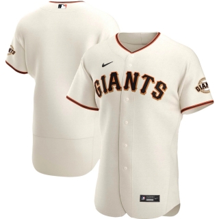 Men's San Francisco Giants Nike Cream Home 2020 Authentic Team Logo Jersey