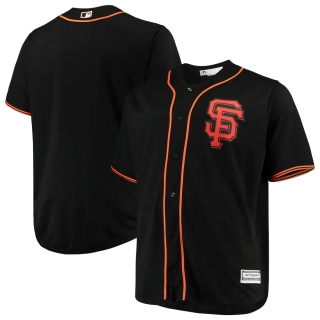 Men's San Francisco Giants Majestic Black Alternate Big & Tall Team Cool Base Jersey