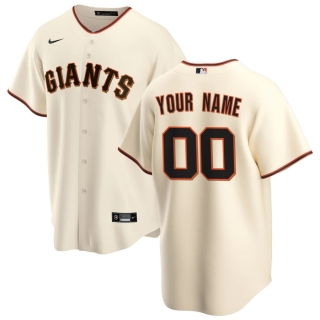 Men's San Francisco Giants Nike Cream Home 2020 Replica Custom Jersey