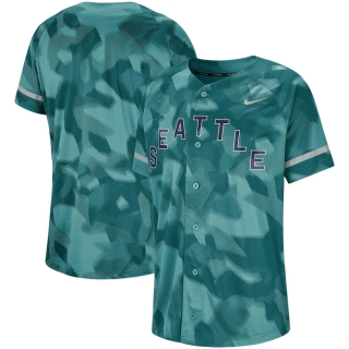 Men's Seattle Mariners Nike Aqua Camo Jersey