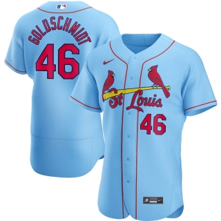 Men's St Louis Cardinals Paul Goldschmidt Nike Light Blue Alternate 2020 Authentic Player Jersey
