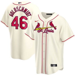 Men's St Louis Cardinals Paul Goldschmidt Nike Cream Alternate 2020 Replica Player Jersey