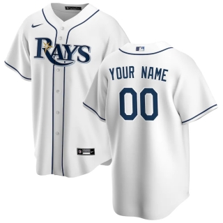 Men's Tampa Bay Rays Nike White Home 2020 Replica Custom Jersey