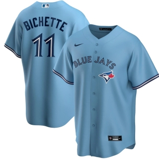 Men's Toronto Blue Jays Bo Bichette Nike Powder Blue Alternate 2020 Replica Player Jersey