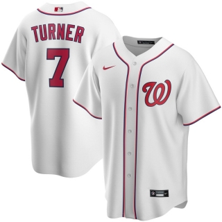 Men's Washington Nationals Trea Turner Nike White Home 2020 Replica Player Jersey