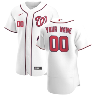 Men's Washington Nationals Nike White 2020 Home Authentic Custom Jersey