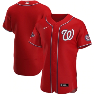 Men's Washington Nationals Nike Red 2019 World Series Champions Alternate Authentic Team Jersey