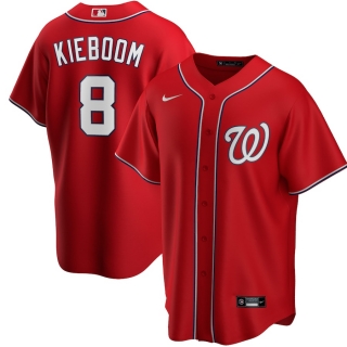 Men's Washington Nationals Carter Kieboom Nike Red Alternate 2020 Replica Player Jersey