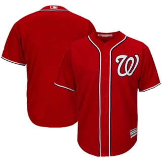 Men's Washington Nationals Majestic Red Alternate Cool Base Team Jersey