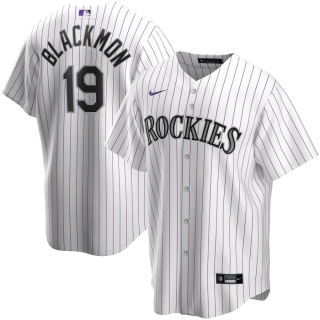 Men's Colorado Rockies Charlie Blackmon Nike White Home 2020 Replica Player Jersey