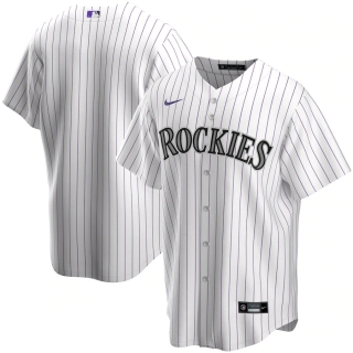 Men's Colorado Rockies Nike White Home 2020 Replica Team Jersey