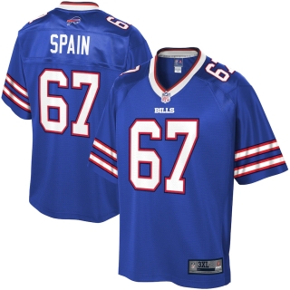 Men's Buffalo Bills Quinton Spain NFL Pro Line Royal Big & Tall Team Player Jersey