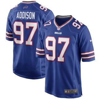 Men's Buffalo Bills Mario Addison Nike Royal Game Player Jersey