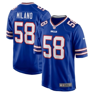 Men's Buffalo Bills Matt Milano Nike Royal Game Jersey