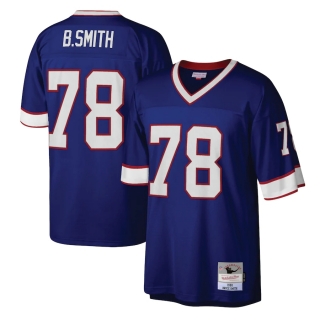 Men's Buffalo Bills Bruce Smith Mitchell & Ness Royal Legacy Replica Jersey