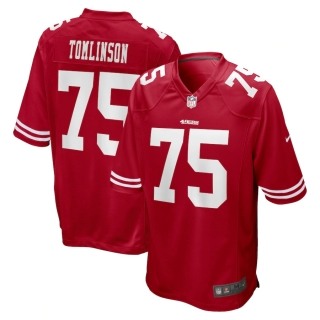 Men's San Francisco 49ers Laken Tomlinson Nike Scarlet Game Jersey