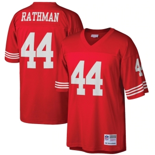 Men's San Francisco 49ers Tom Rathman Mitchell & Ness Scarlet Retired Player Legacy Replica Jersey