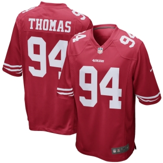 Men's San Francisco 49ers Solomon Thomas Nike Scarlet Game Player Jersey