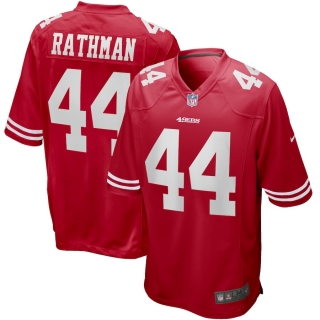 Men's San Francisco 49ers Tom Rathman Nike Scarlet Game Retired Player Jersey