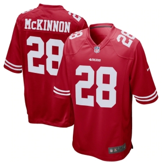 Men's San Francisco 49ers Jerick McKinnon Nike Scarlet Game Player Jersey