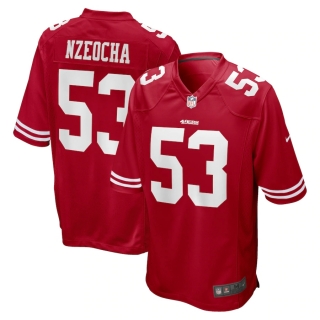 Men's San Francisco 49ers Mark Nzeocha Nike Scarlet Game Jersey