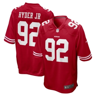 Men's San Francisco 49ers Kerry Hyder Jr Nike Scarlet Game Jersey