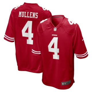Men's San Francisco 49ers Nick Mullens Nike Scarlet Game Jersey