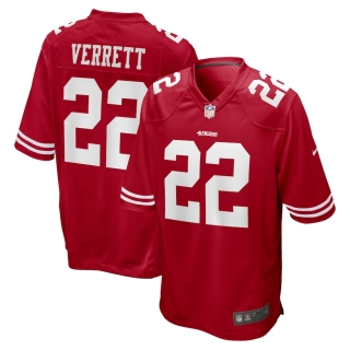 Men's San Francisco 49ers Jason Verrett Nike Scarlet Game Jersey