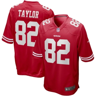 Men's San Francisco 49ers John Taylor Nike Scarlet Game Retired Player Jersey