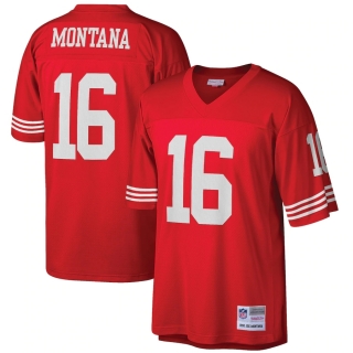 Men's San Francisco 49ers Joe Montana Mitchell & Ness Scarlet Big & Tall 1990 Retired Player Replica Jersey
