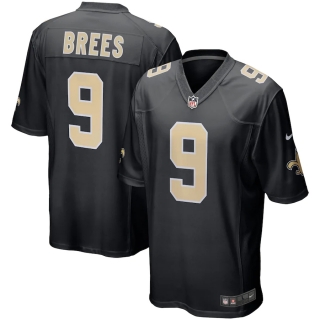 Men's New Orleans Saints Drew Brees Nike Black Event Game Jersey