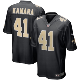 Men's New Orleans Saints Alvin Kamara Nike Black Event Game Jersey