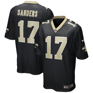 Men's New Orleans Saints Emmanuel Sanders Nike Black Game Player Jersey