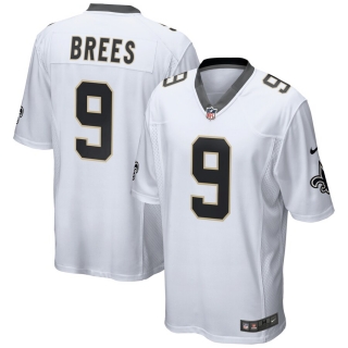 Men's New Orleans Saints Drew Brees Nike White Game Jersey