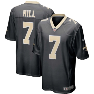 Men's New Orleans Saints Taysom Hill Nike Black Game Player Jersey