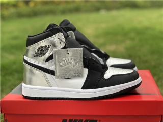 Authentic Air Jordan 1 High OG WMNS “Silver Toe” ( Women Sizes )