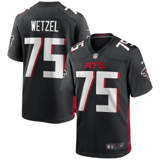 Men's Atlanta Falcons John Wetzel Nike Black Game Jersey