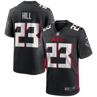 Men's Atlanta Falcons Brian Hill Nike Black Game Jersey
