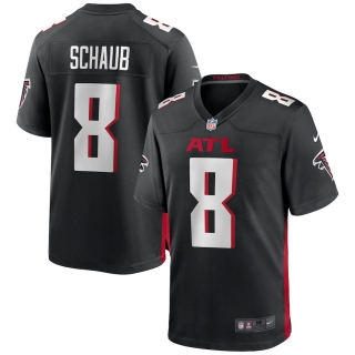 Men's Atlanta Falcons Matt Schaub Nike Black Game Jersey