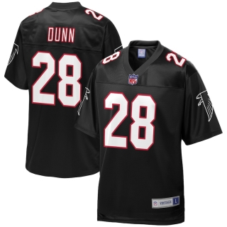 Men's Atlanta Falcons Warrick Dunn NFL Pro Line Black Retired Player Jersey